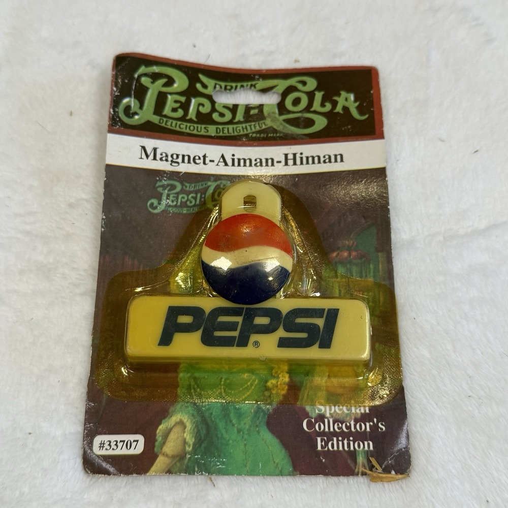 Vintage 1996 Pepsi Cola Logo Refrigerator Magnet Collector Edition Sealed NOS